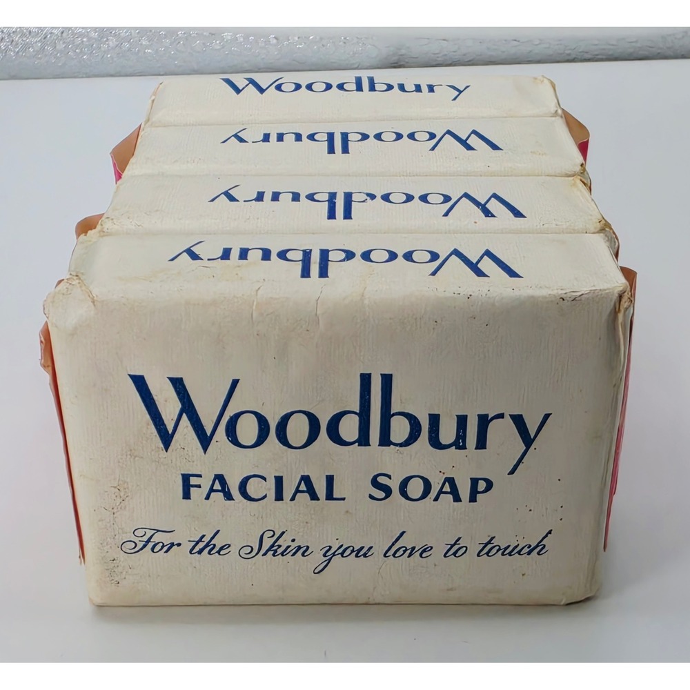 Vintage Woodbury Facial Soap Bars 4 Pack For The Skin You Love To Touch Soap